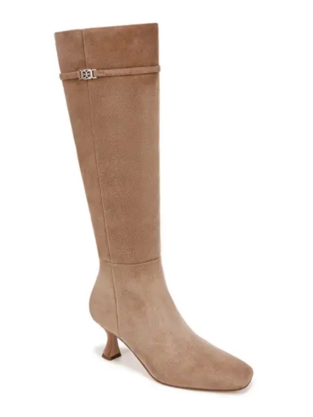 New Sam Edelman Lyla Knee High Boots Almond Taupe